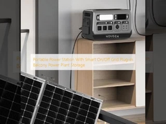 สถานีไฟฟ้าพกพาที่มีระบบ Smart On/Off Grid Plug-In ระเบียงเก็บไฟฟ้า