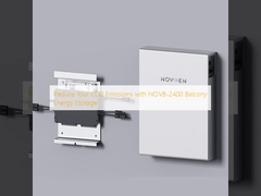 ลดการปล่อยคาร์บอนไดออกไซด์ ด้วย NOVB-2400 Balcony Energy Storage