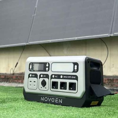 2048WH 2200W สถานที่พลังงานเก็บพลังงานแสงอาทิตย์แบบพกพา สําหรับระเบียง