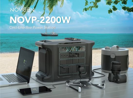 2200W โรงไฟฟ้าระเบียงพกพา พลังงานพลังงานที่สามารถปรับปรุงได้ แบตเตอรี่