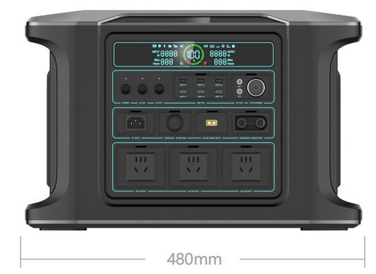 สถานีไฟฟ้าแบบพกพาแบบสองทิศ AC ความจุของแบตเตอรี่ 2160Wh ด้วยผลิต 15