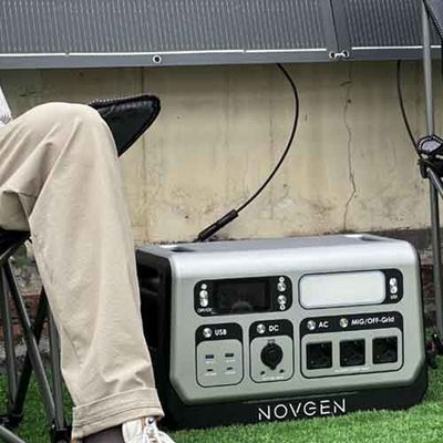 2048WH 2200W บัลคอน พลังงานเก็บพลังงานแสงอาทิตย์ บัลคอน พลังงานพกพา